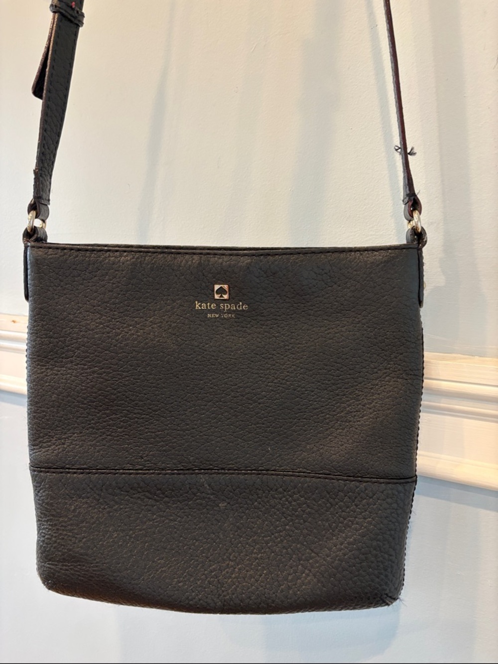 kate spade Southport Avenue black pebbled leather crossbody